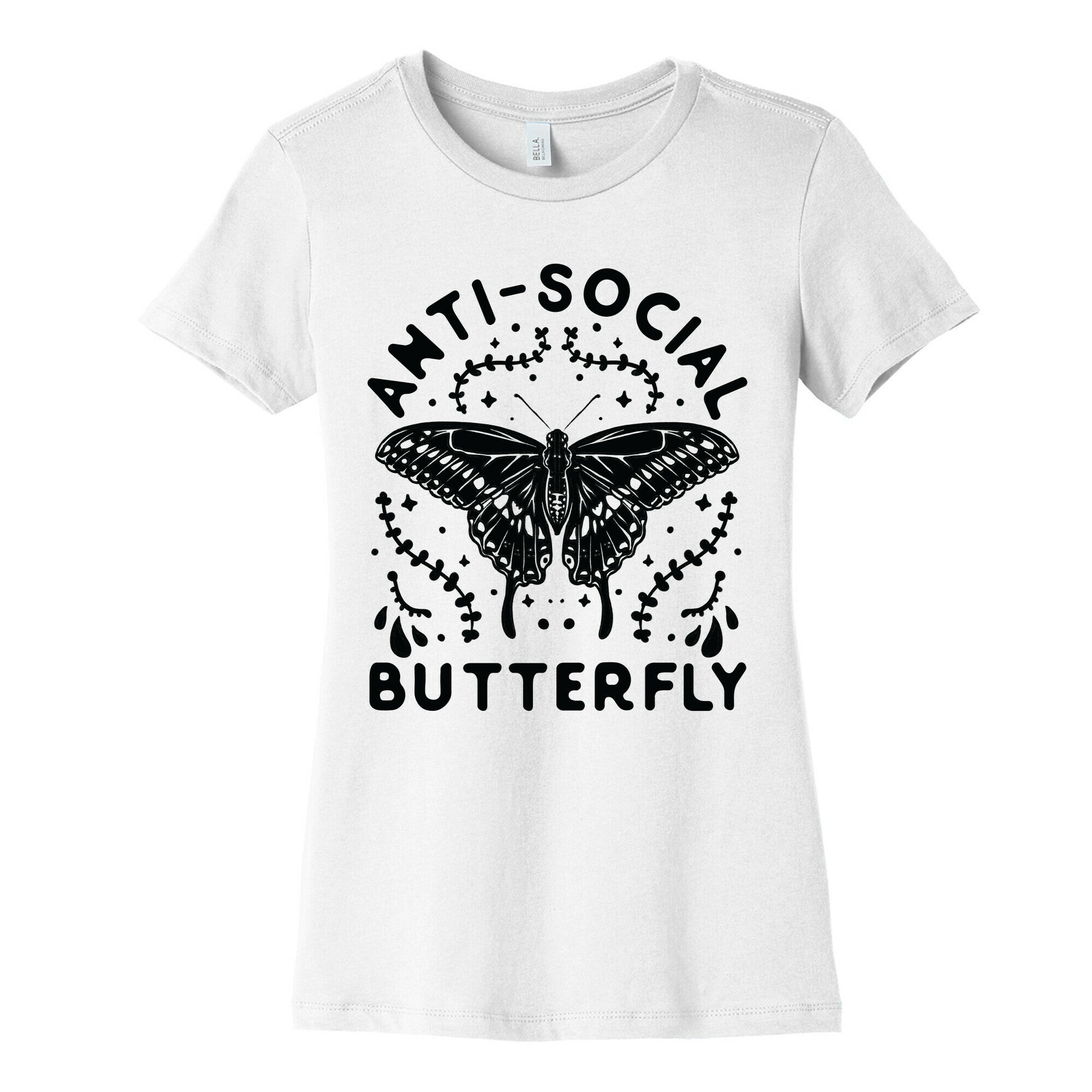 Anti-Social Butterfly Women's Cotton Tee